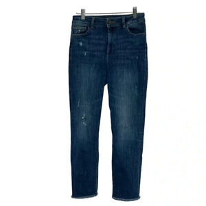 DL1961 Mara instasculpt‎ straight ankle 27 raw hem jeans